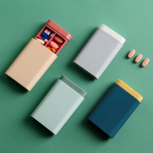 Portable Small Pill Case Travel Medicine Compartment Box Sealed Storage Box 7 Days Sub-Packing Mini Compartment Sealed Box