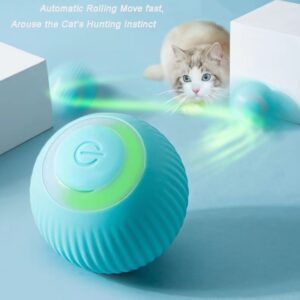 Electric Cat Ball Toys Automatic Rolling Smart Cat Toys for Cats Training Self-moving Kitten Toys for Indoor Interactive Playing